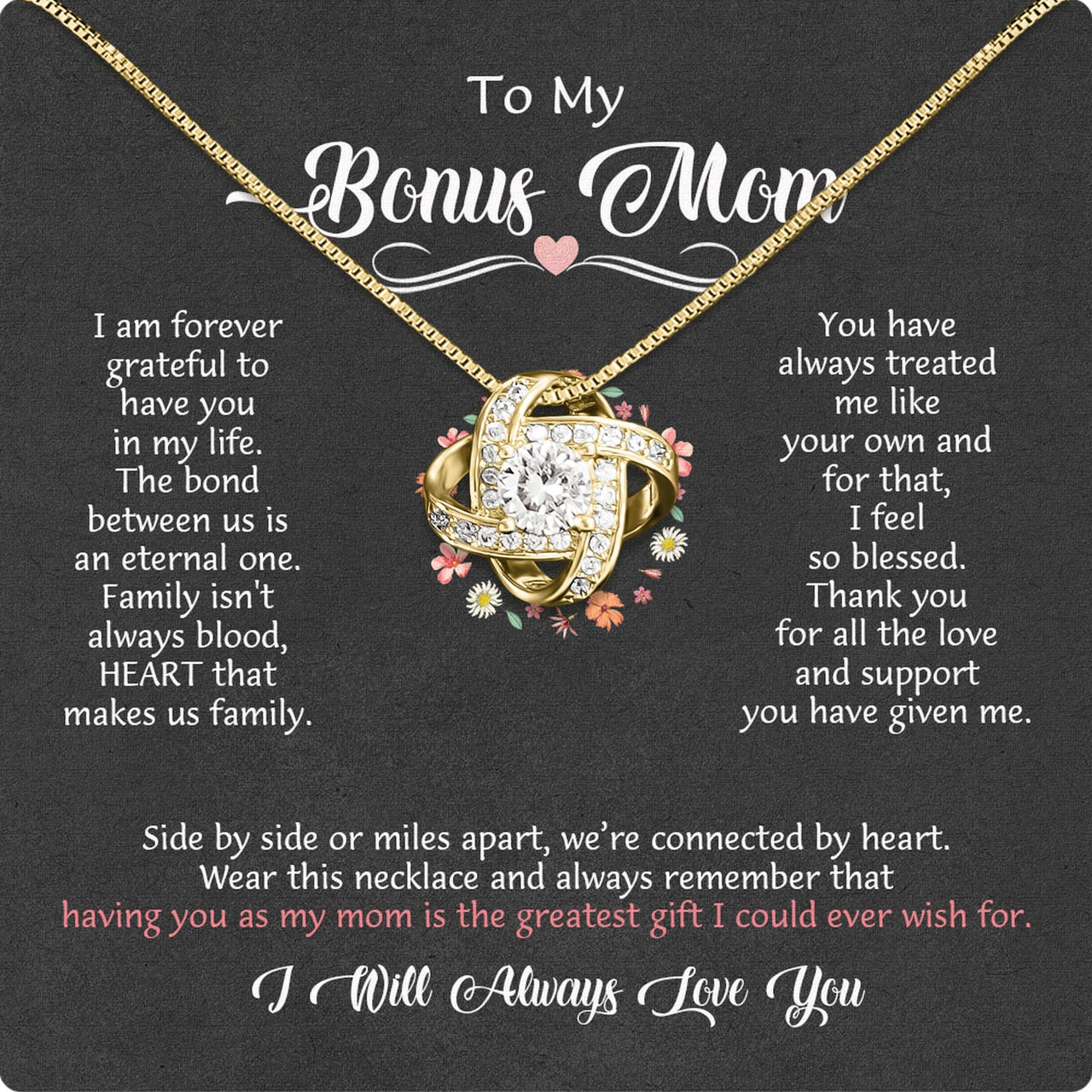 Bonus Mom Necklace: Honor the Heart That Chose You