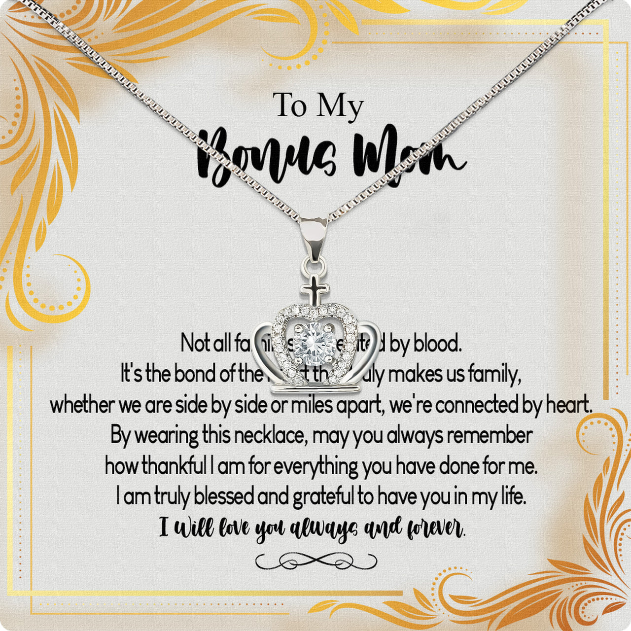 Bonus Mom Necklace: Honor the Heart That Chose You