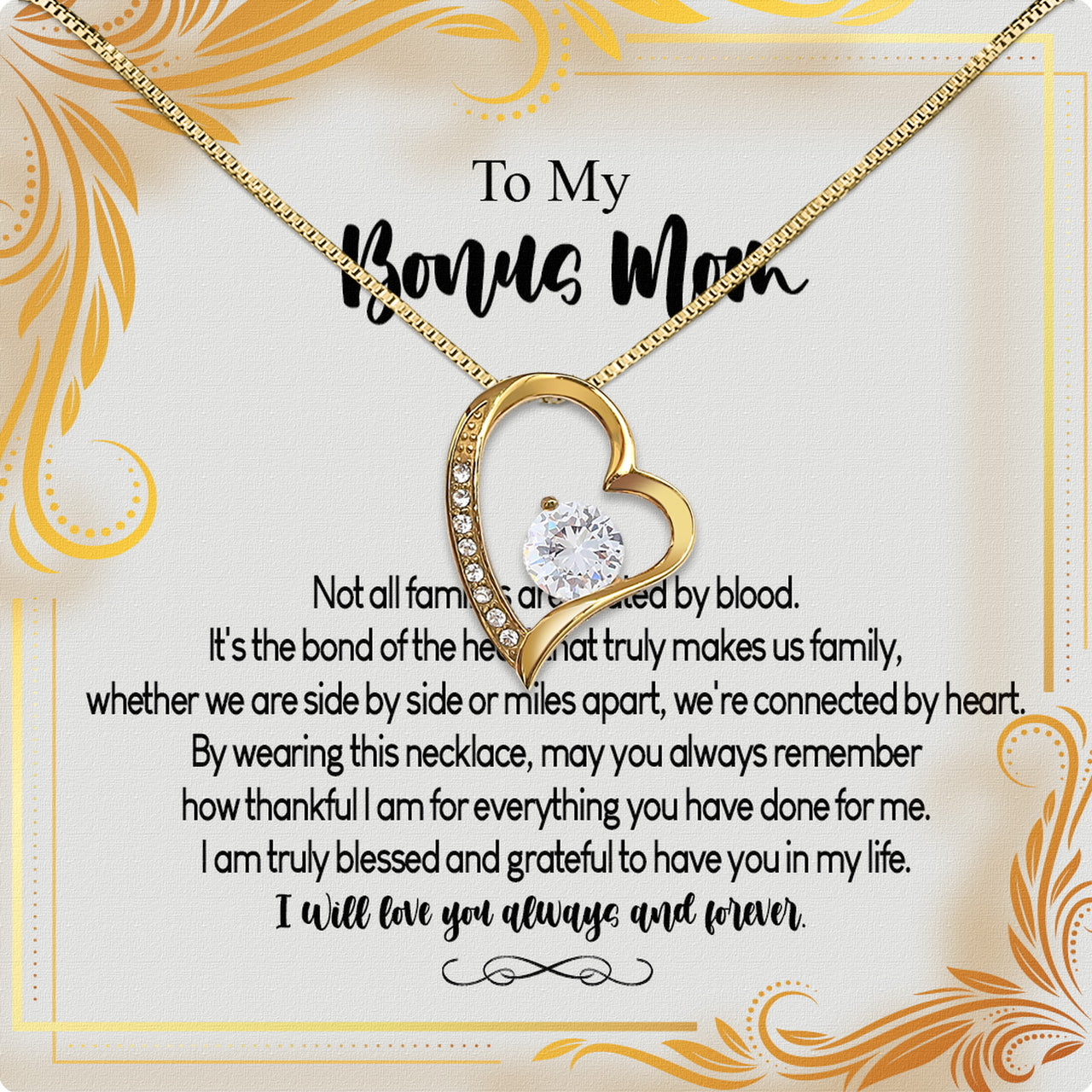 Bonus Mom Necklace: Honor the Heart That Chose You