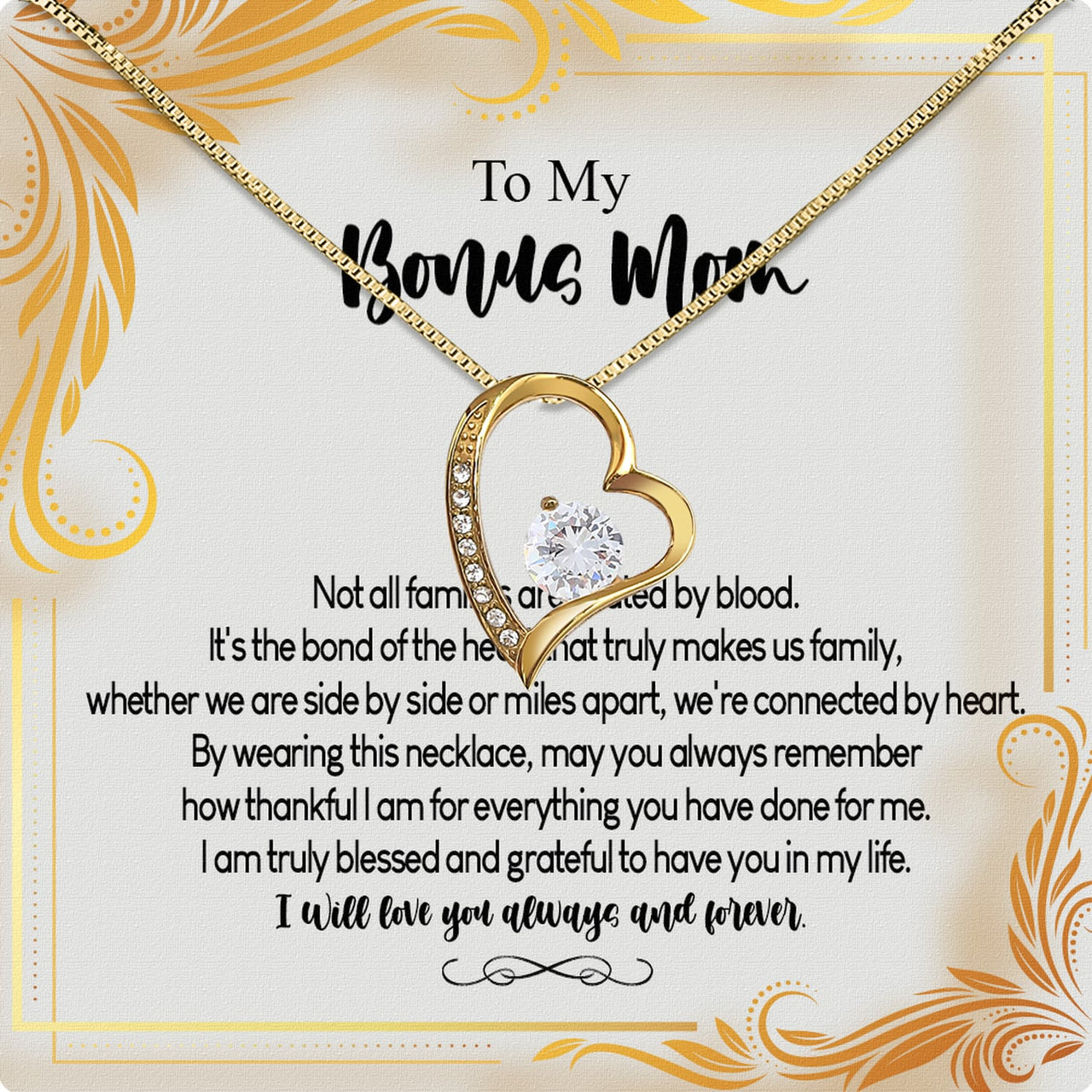 Bonus Mom Necklace: Honor the Heart That Chose You