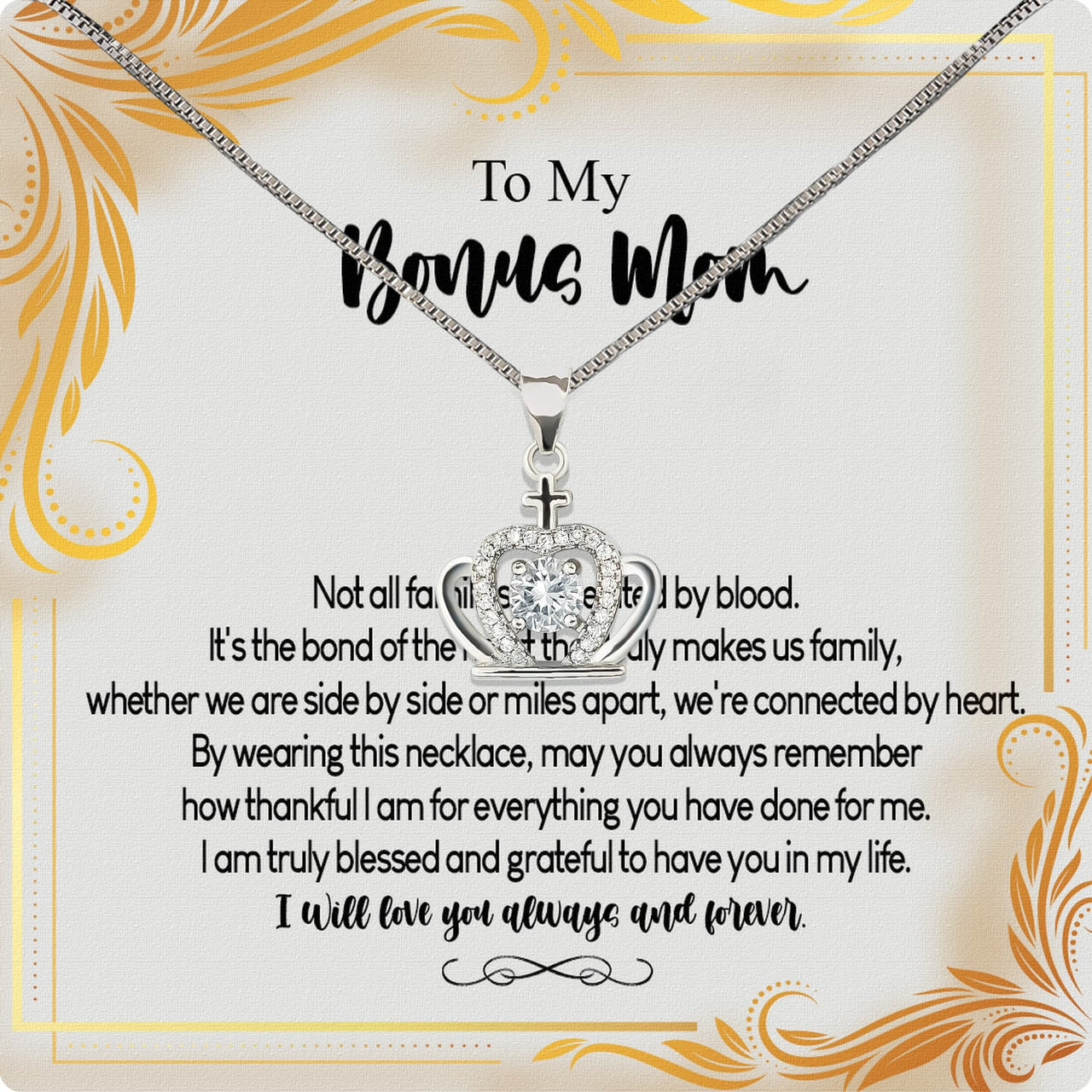 Bonus Mom Necklace: Honor the Heart That Chose You