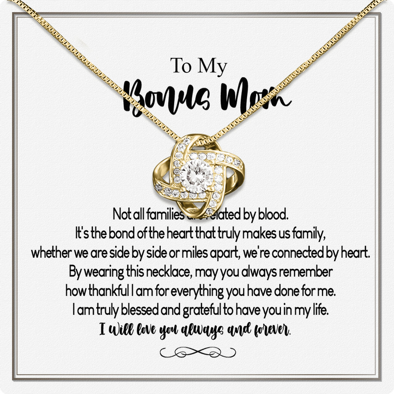 Bonus Mom Necklace: Honor the Heart That Chose You