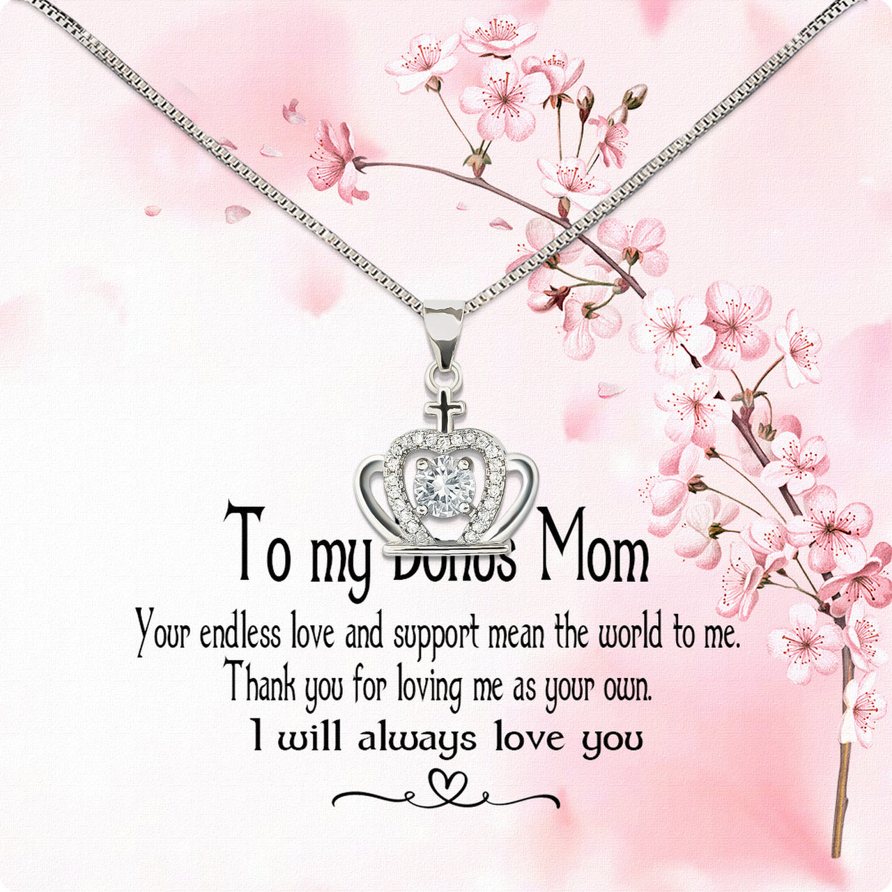 Bonus Mom Necklace: Honor the Heart That Chose You