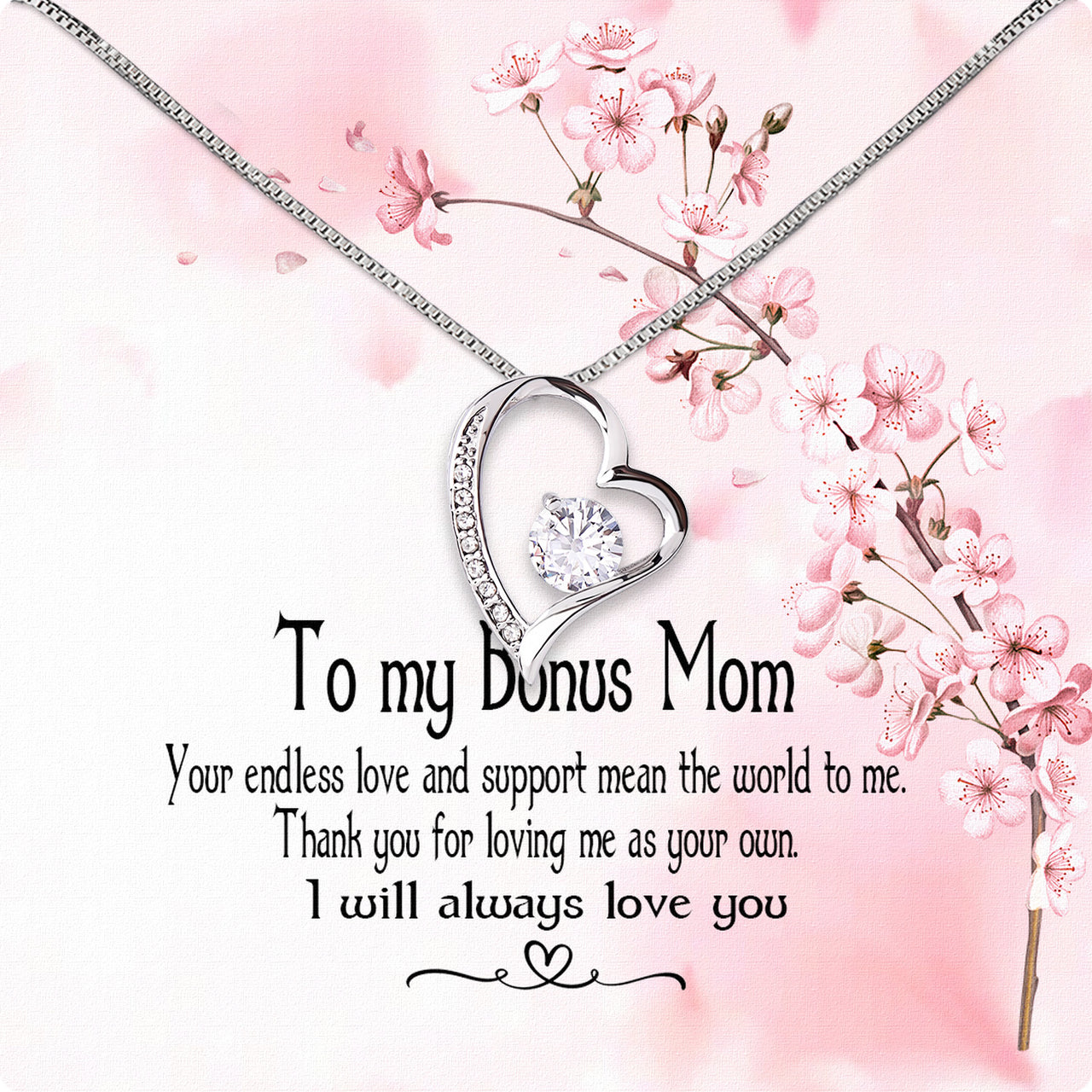 Bonus Mom Necklace: Honor the Heart That Chose You