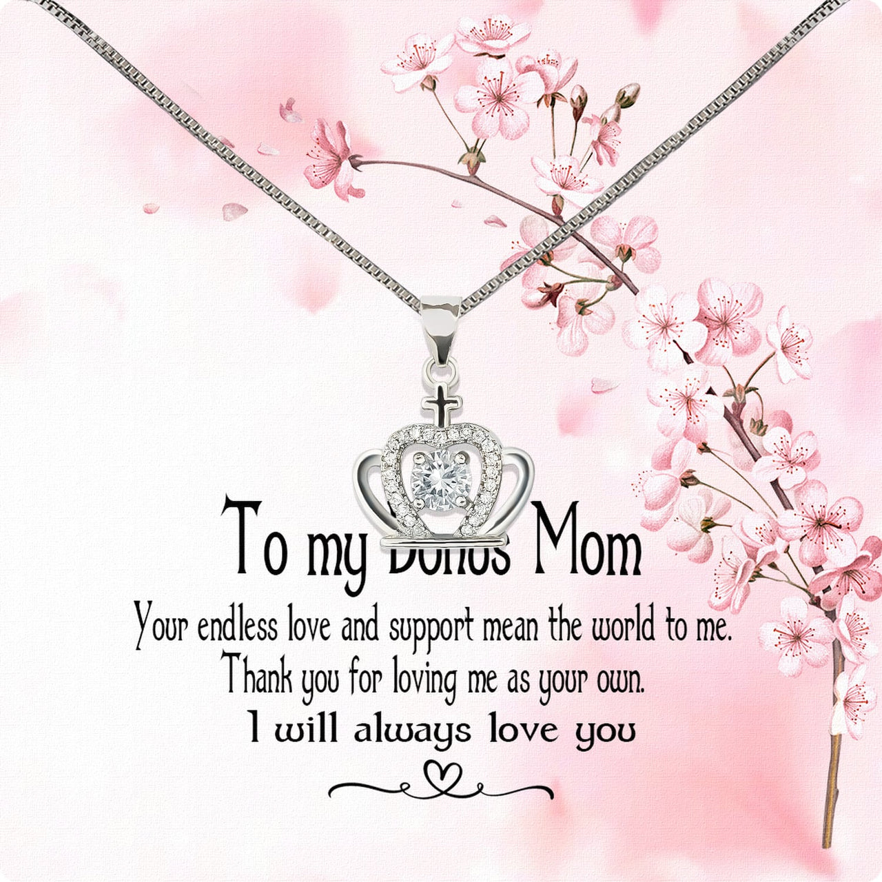 Bonus Mom Necklace: Honor the Heart That Chose You