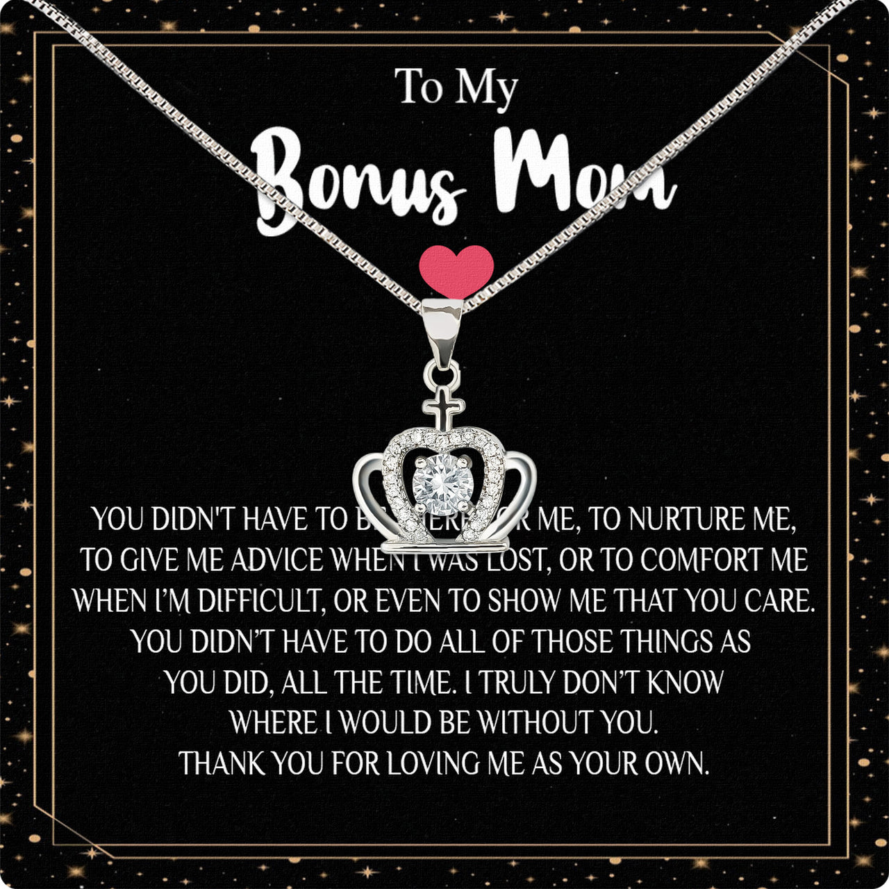 Bonus Mom Necklace: Honor the Heart That Chose You