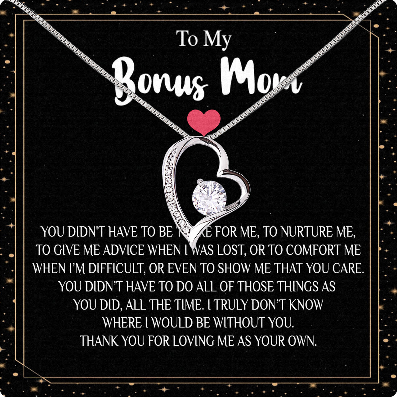 Bonus Mom Necklace: Honor the Heart That Chose You