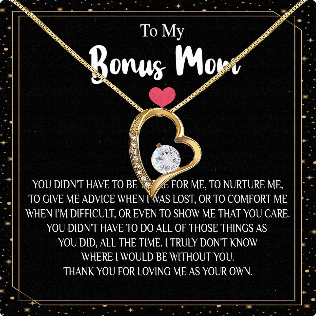 Bonus Mom Necklace: Honor the Heart That Chose You