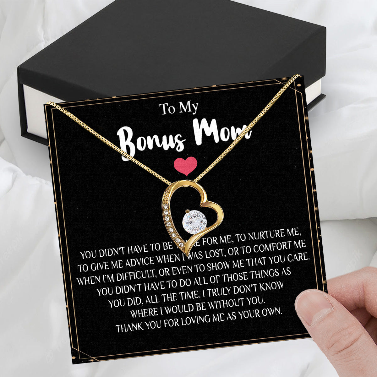 Bonus Mom Necklace: Honor the Heart That Chose You