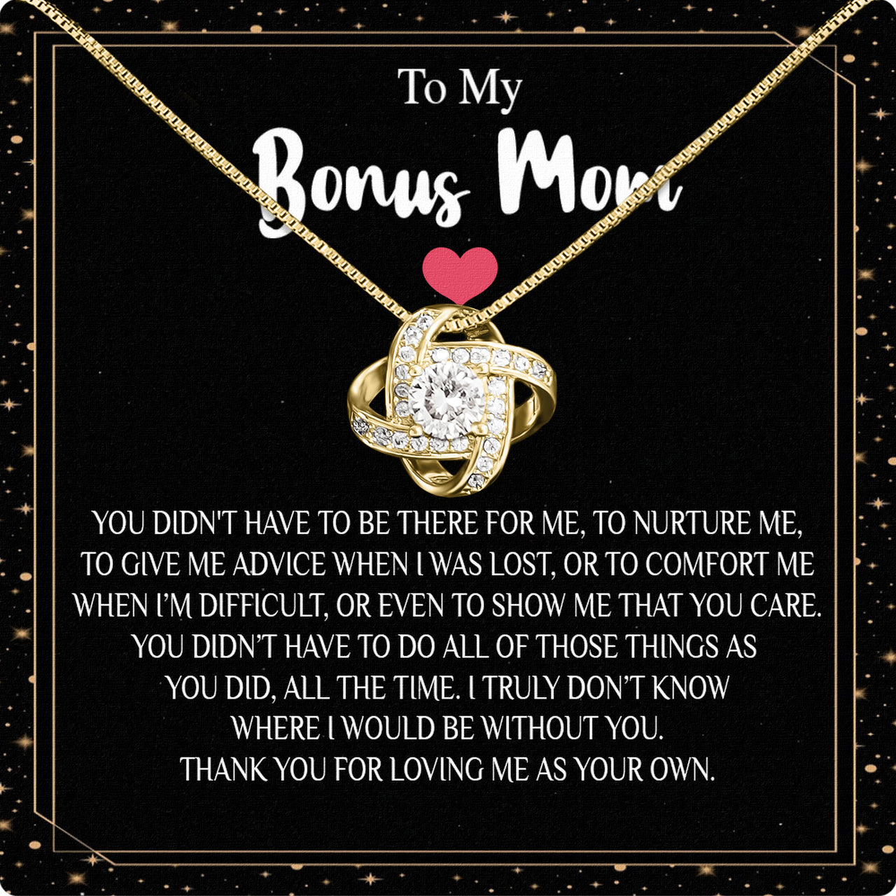 Bonus Mom Necklace: Honor the Heart That Chose You