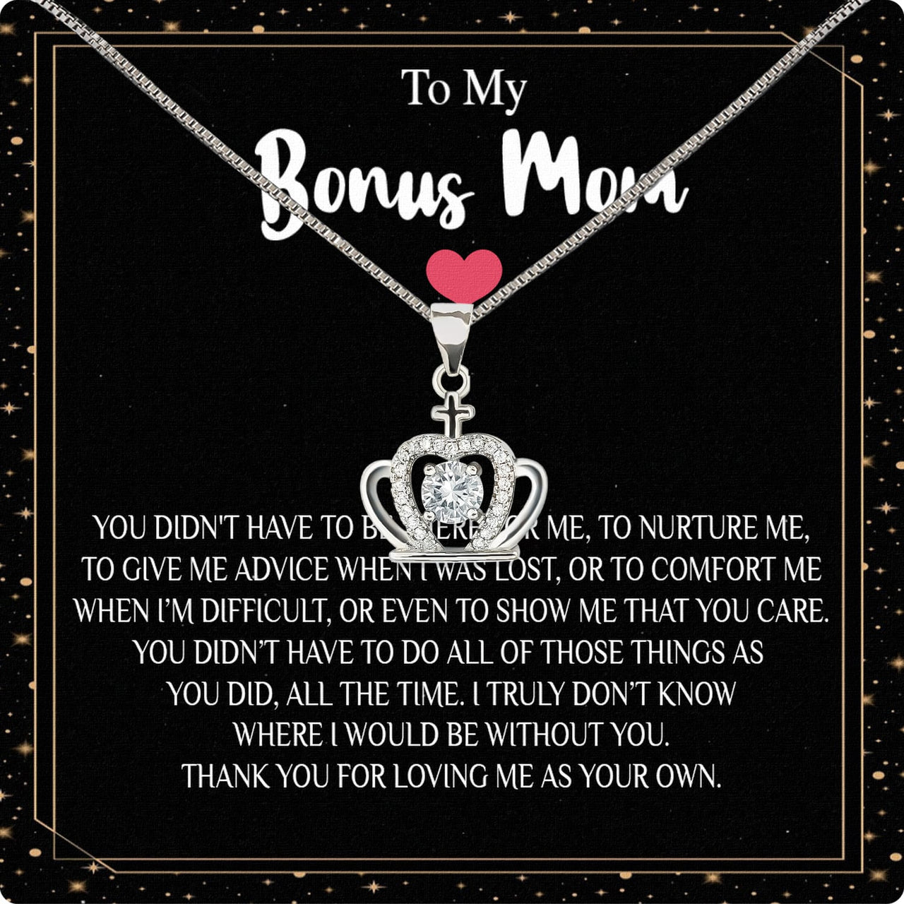 Bonus Mom Necklace: Honor the Heart That Chose You