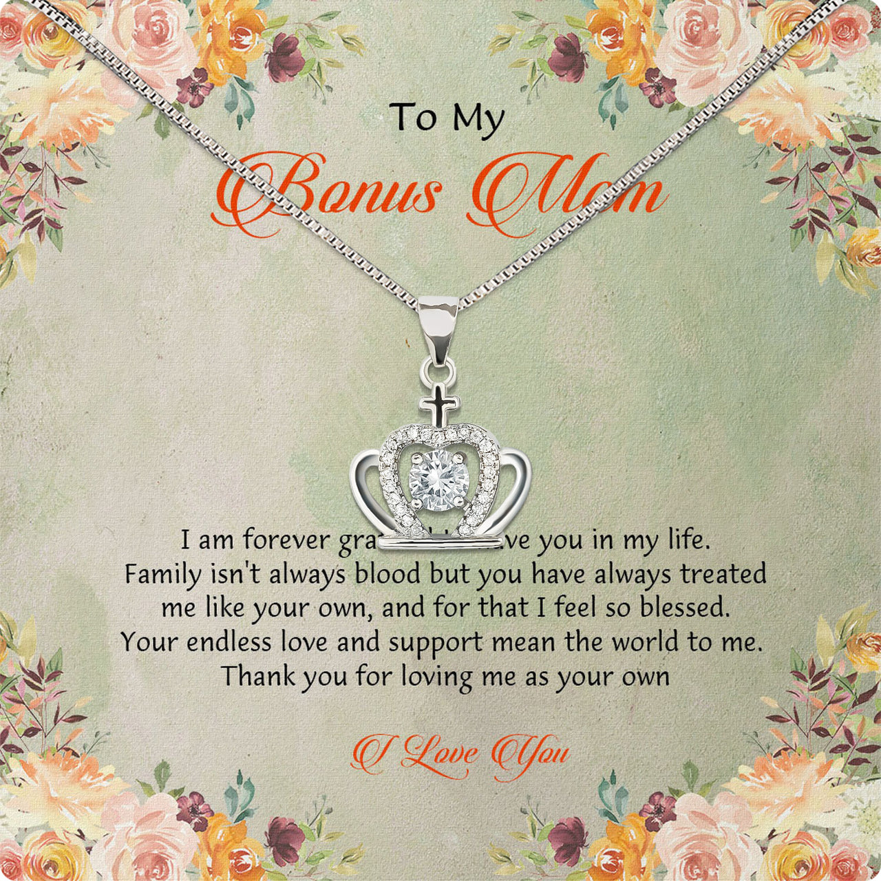 Bonus Mom Necklace: Honor the Heart That Chose You