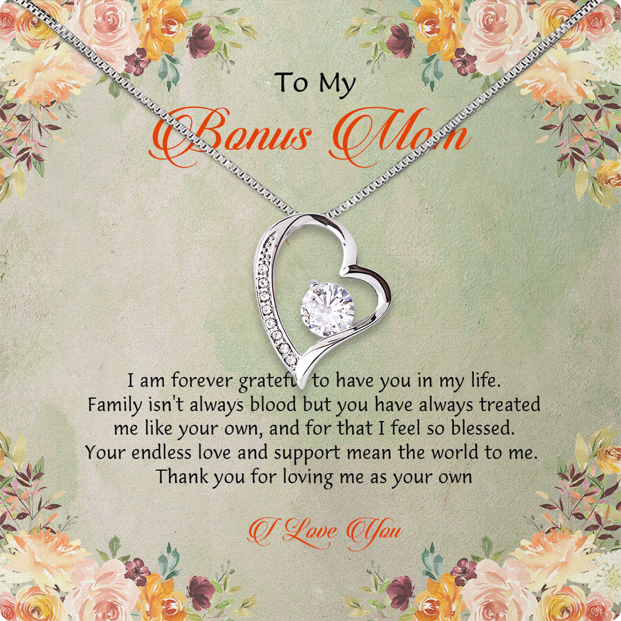 Bonus Mom Necklace: Honor the Heart That Chose You