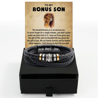 Thumbnail for Bracelet Necklace Gifts For Bonus Son With Personalized Message Card Necklace