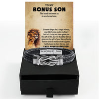 Thumbnail for Bracelet Necklace Gifts For Bonus Son With Personalized Message Card Necklace