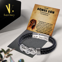 Thumbnail for Bracelet Necklace Gifts For Bonus Son With Personalized Message Card Necklace