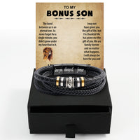 Thumbnail for Bracelet Necklace Gifts For Bonus Son With Personalized Message Card Necklace