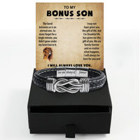 Thumbnail for Bracelet Necklace Gifts For Bonus Son With Personalized Message Card Necklace