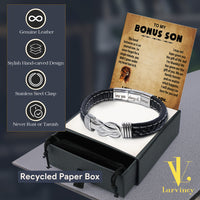 Thumbnail for Bracelet Necklace Gifts For Bonus Son With Personalized Message Card Necklace