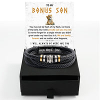 Thumbnail for Bracelet Necklace Gifts For Bonus Son With Personalized Message Card Necklace