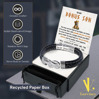 Thumbnail for Bracelet Necklace Gifts For Bonus Son With Personalized Message Card Necklace