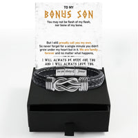 Thumbnail for Bracelet Necklace Gifts For Bonus Son With Personalized Message Card Necklace