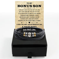 Thumbnail for Bracelet Necklace Gifts For Bonus Son With Personalized Message Card Necklace