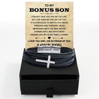 Thumbnail for Bracelet Necklace Gifts For Bonus Son With Personalized Message Card Necklace