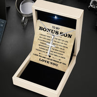 Thumbnail for Cuban Necklace Gifts For Bonus Son With Personalized Message Card Necklace