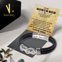 Thumbnail for Bracelet Necklace Gifts For Bonus Son With Personalized Message Card Necklace