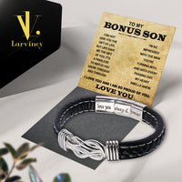 Thumbnail for Bracelet Necklace Gifts For Bonus Son With Personalized Message Card Necklace