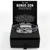 Thumbnail for Bracelet Necklace Gifts For Bonus Son With Personalized Message Card Necklace