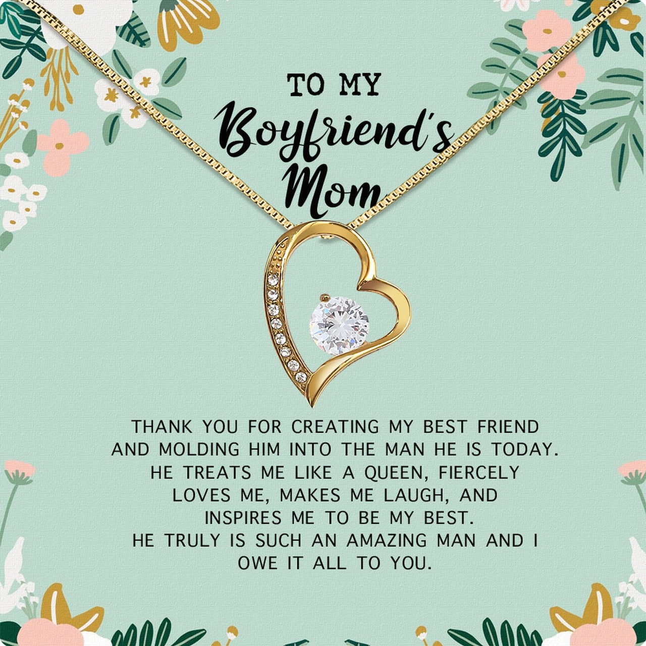 Boyfriend’s Mom Necklace: A Heartfelt Gift for the Woman Who Raised Him