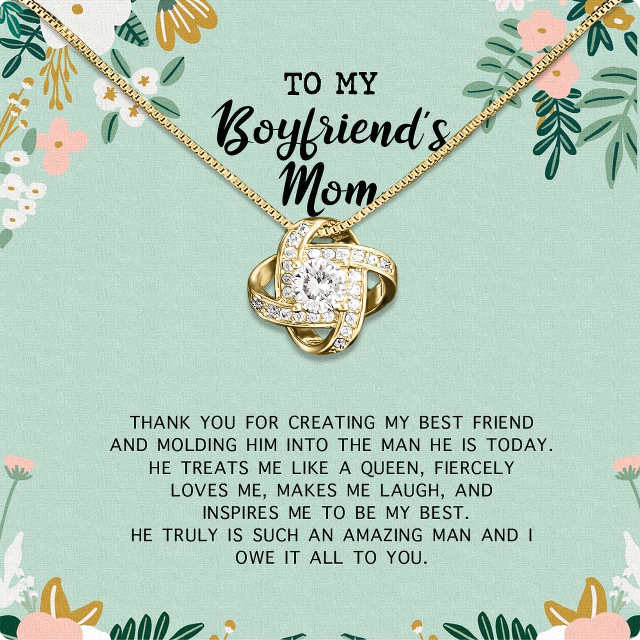 Boyfriend’s Mom Necklace: A Heartfelt Gift for the Woman Who Raised Him