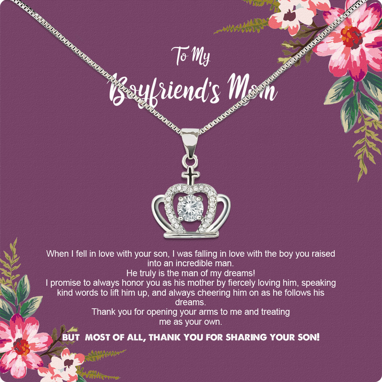 Boyfriend’s Mom Necklace: A Heartfelt Gift for the Woman Who Raised Him