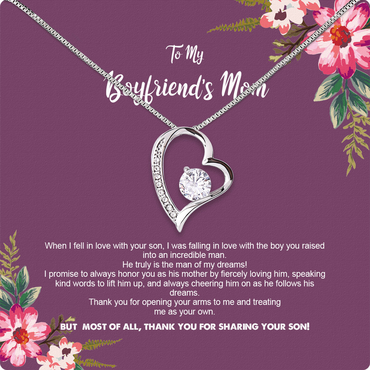 Boyfriend’s Mom Necklace: A Heartfelt Gift for the Woman Who Raised Him