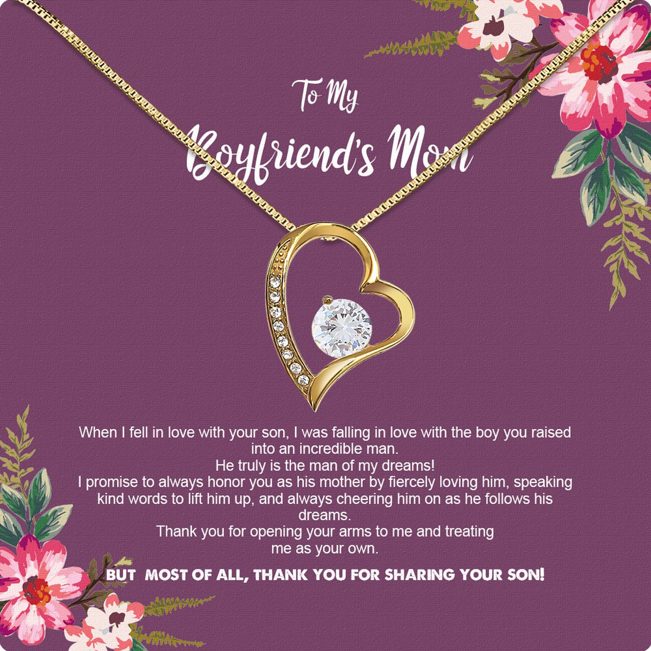 Boyfriend’s Mom Necklace: A Heartfelt Gift for the Woman Who Raised Him