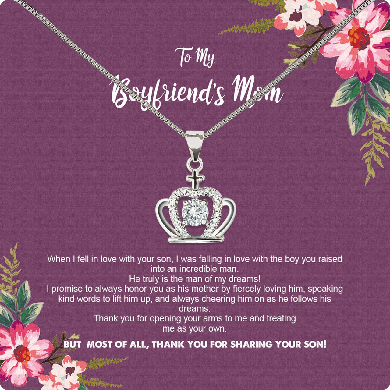 Boyfriend’s Mom Necklace: A Heartfelt Gift for the Woman Who Raised Him