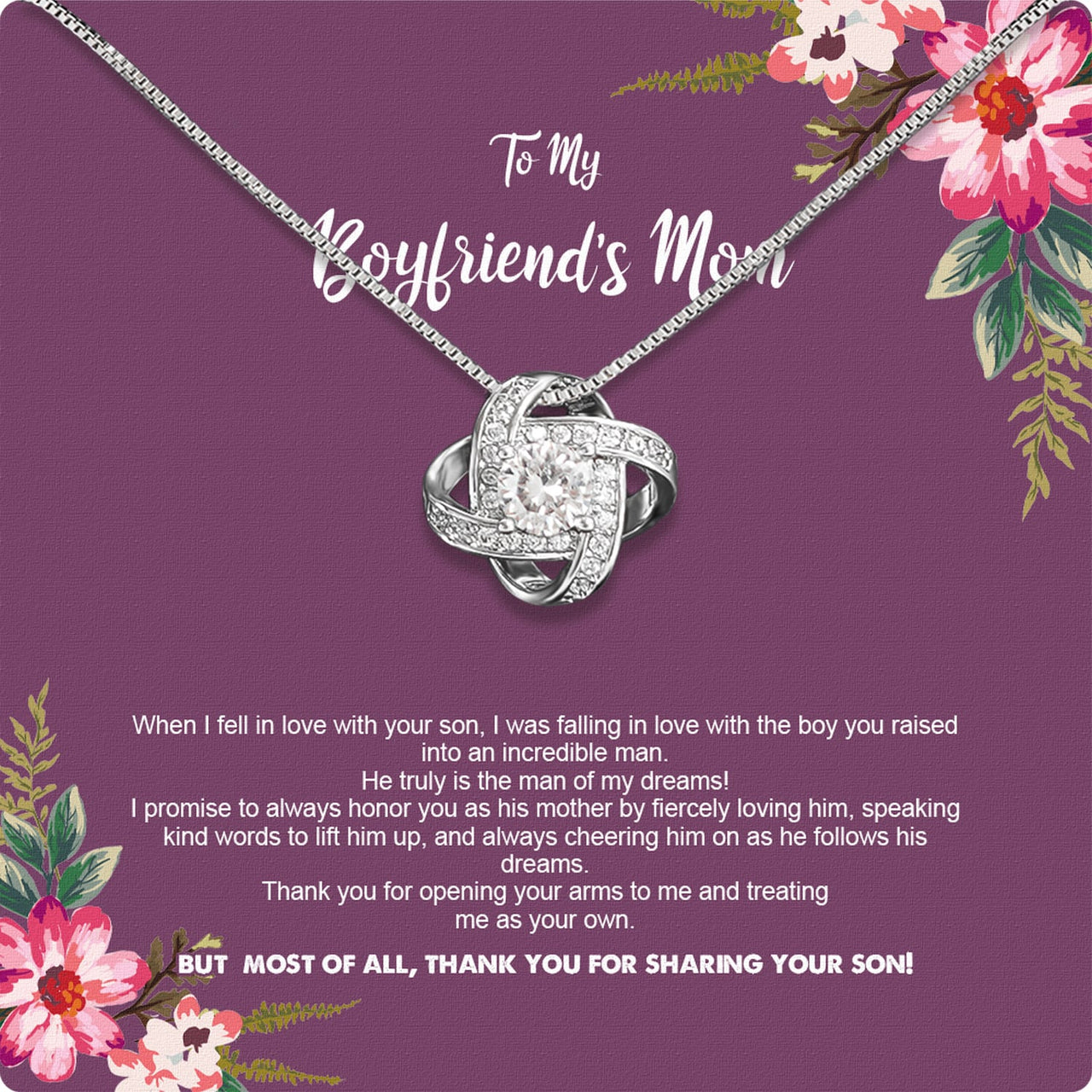 Boyfriend’s Mom Necklace: A Heartfelt Gift for the Woman Who Raised Him