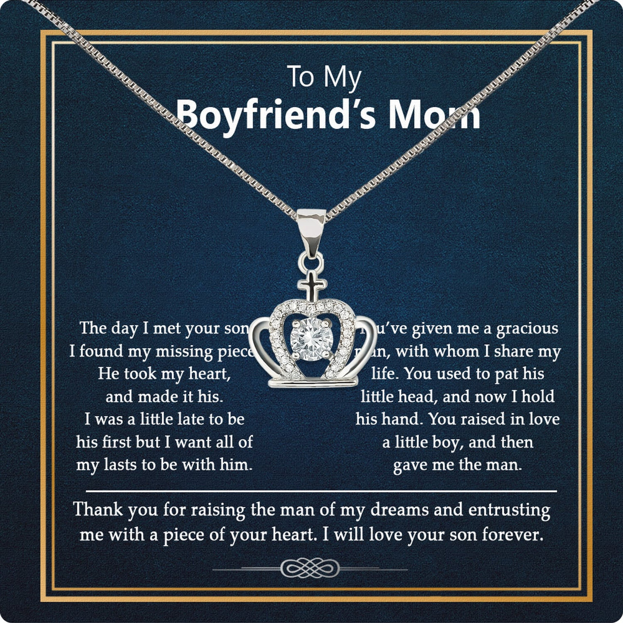 Boyfriend’s Mom Necklace: A Heartfelt Gift for the Woman Who Raised Him