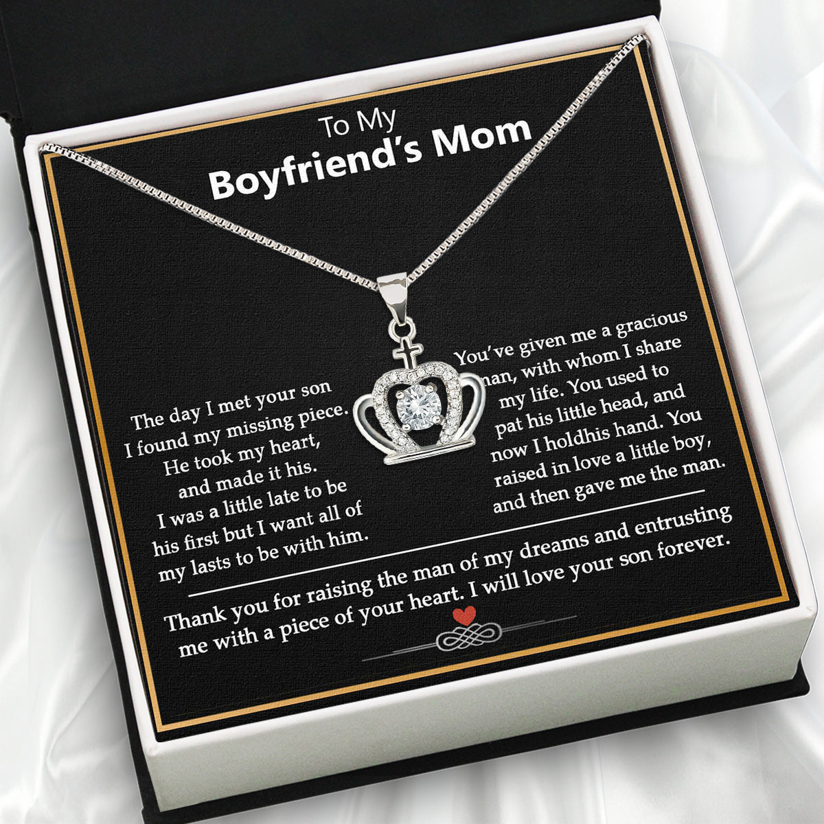 Boyfriend's Mom Necklace: A Heartfelt Gift for the Woman Who Raised Him