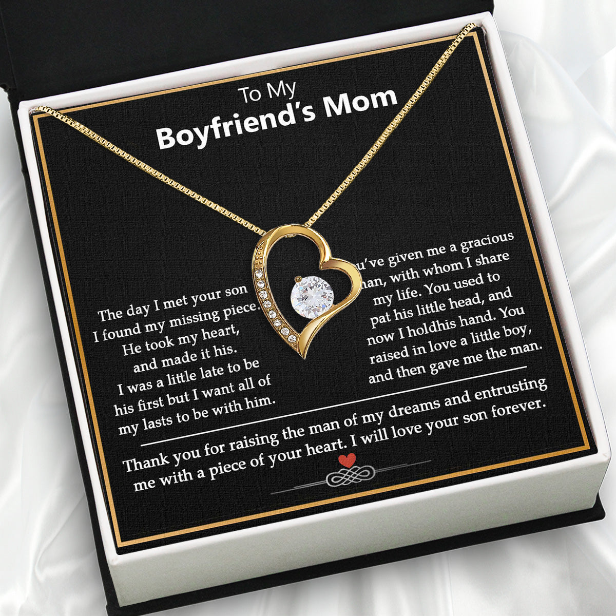 Boyfriend's Mom Necklace: A Heartfelt Gift for the Woman Who Raised Him