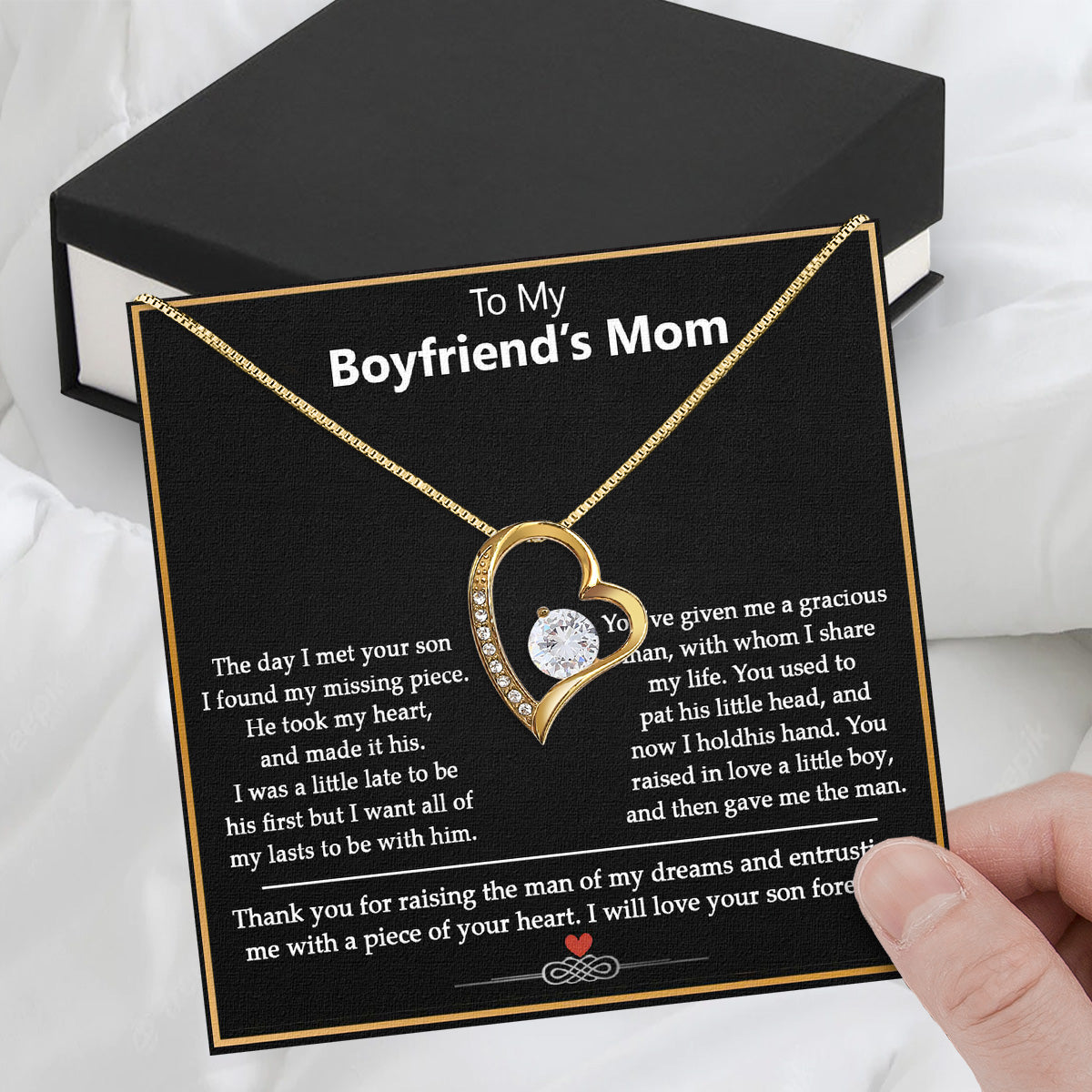 Boyfriend's Mom Necklace: A Heartfelt Gift for the Woman Who Raised Him