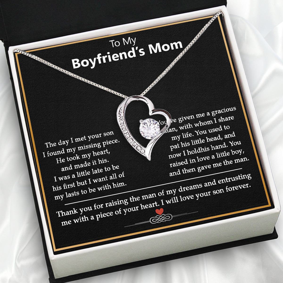 Boyfriend's Mom Necklace: A Heartfelt Gift for the Woman Who Raised Him