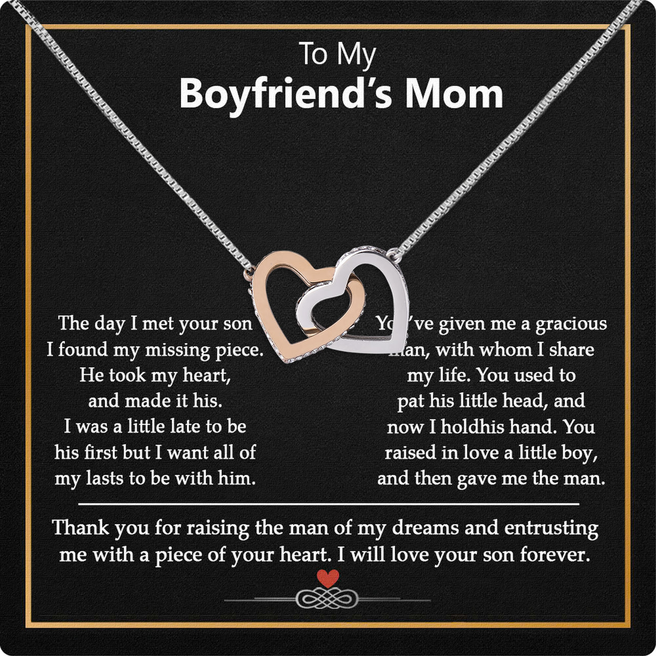 Boyfriend's Mom Necklace: A Heartfelt Gift for the Woman Who Raised Him