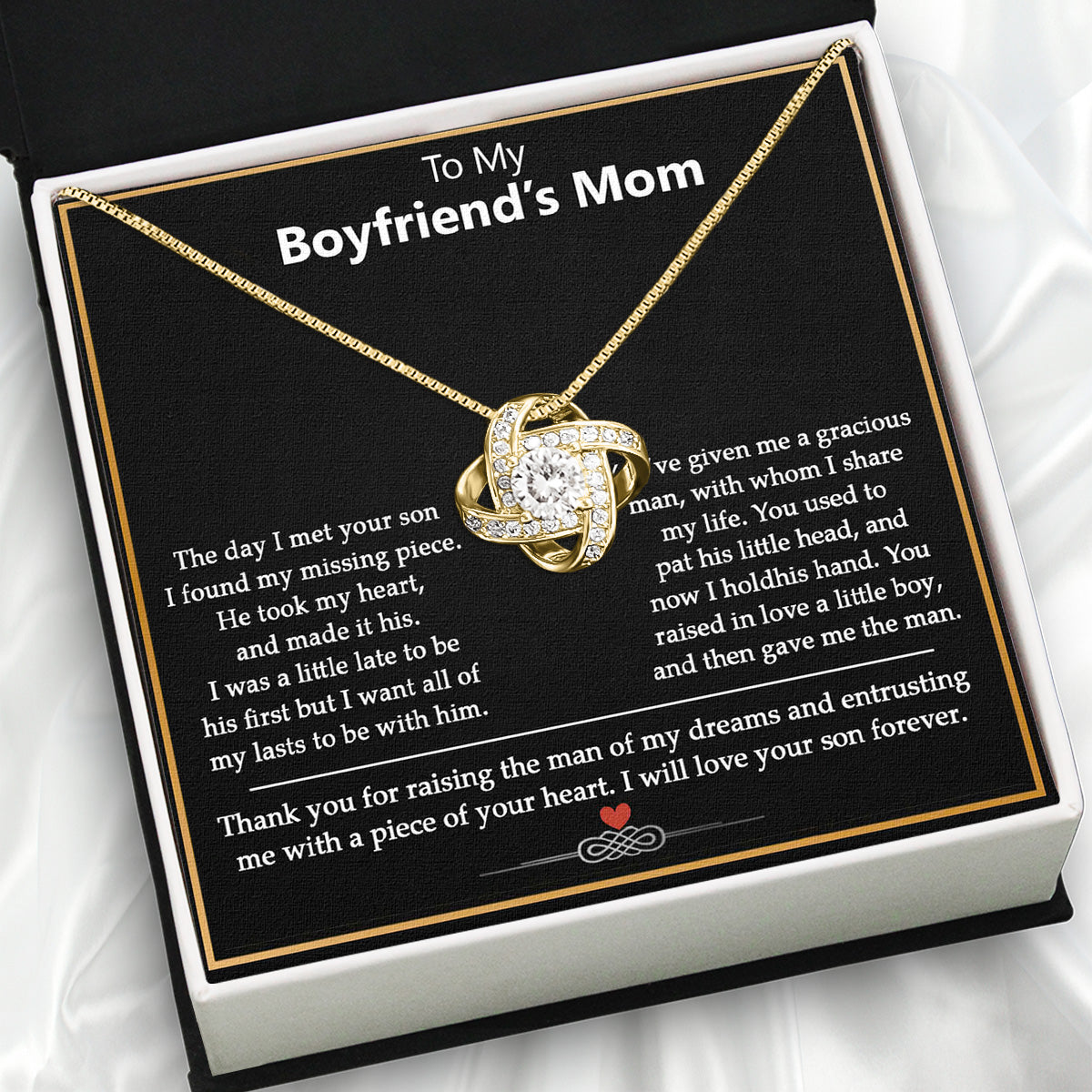 Boyfriend's Mom Necklace: A Heartfelt Gift for the Woman Who Raised Him