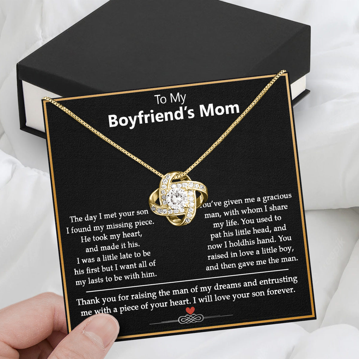 Boyfriend's Mom Necklace: A Heartfelt Gift for the Woman Who Raised Him