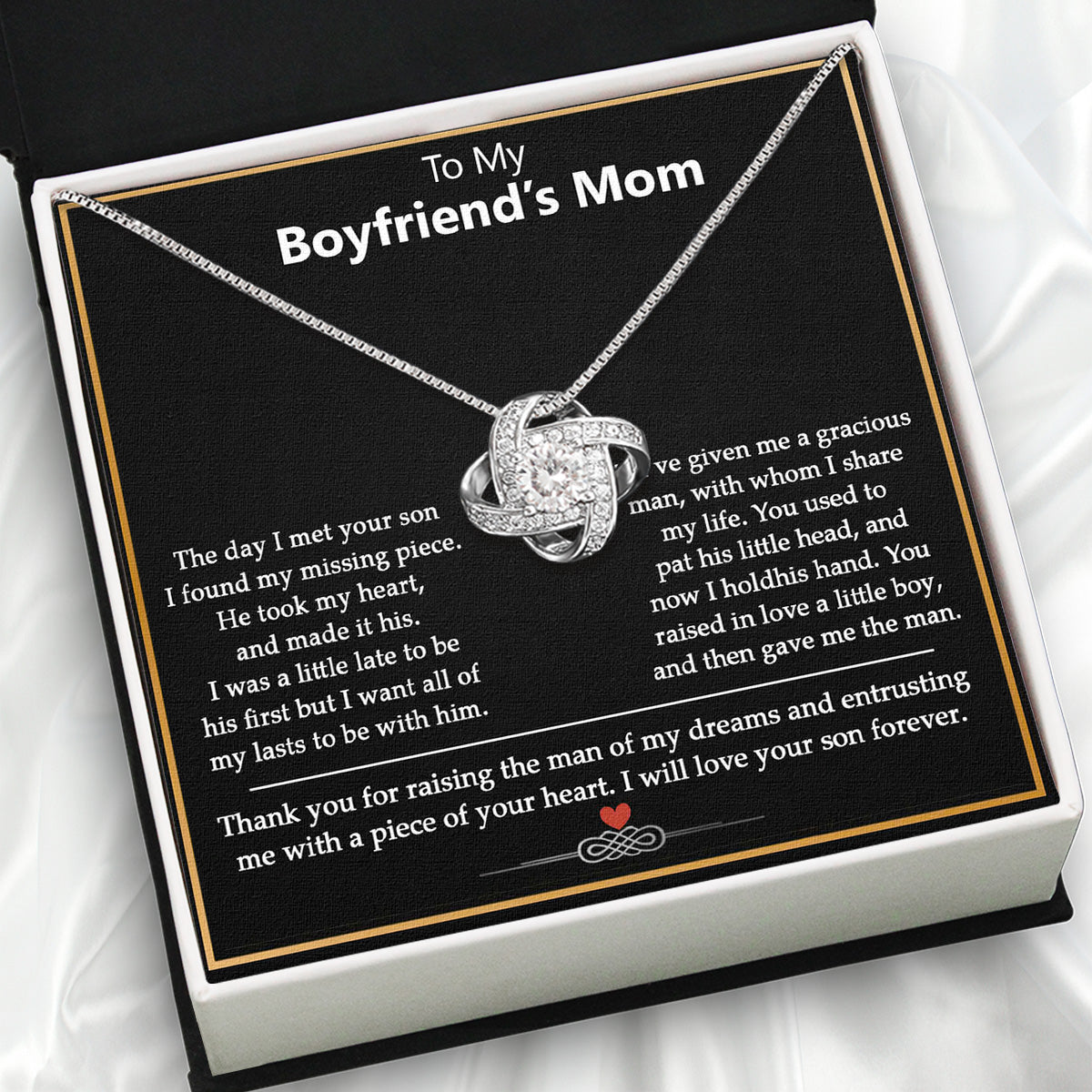 Boyfriend's Mom Necklace: A Heartfelt Gift for the Woman Who Raised Him