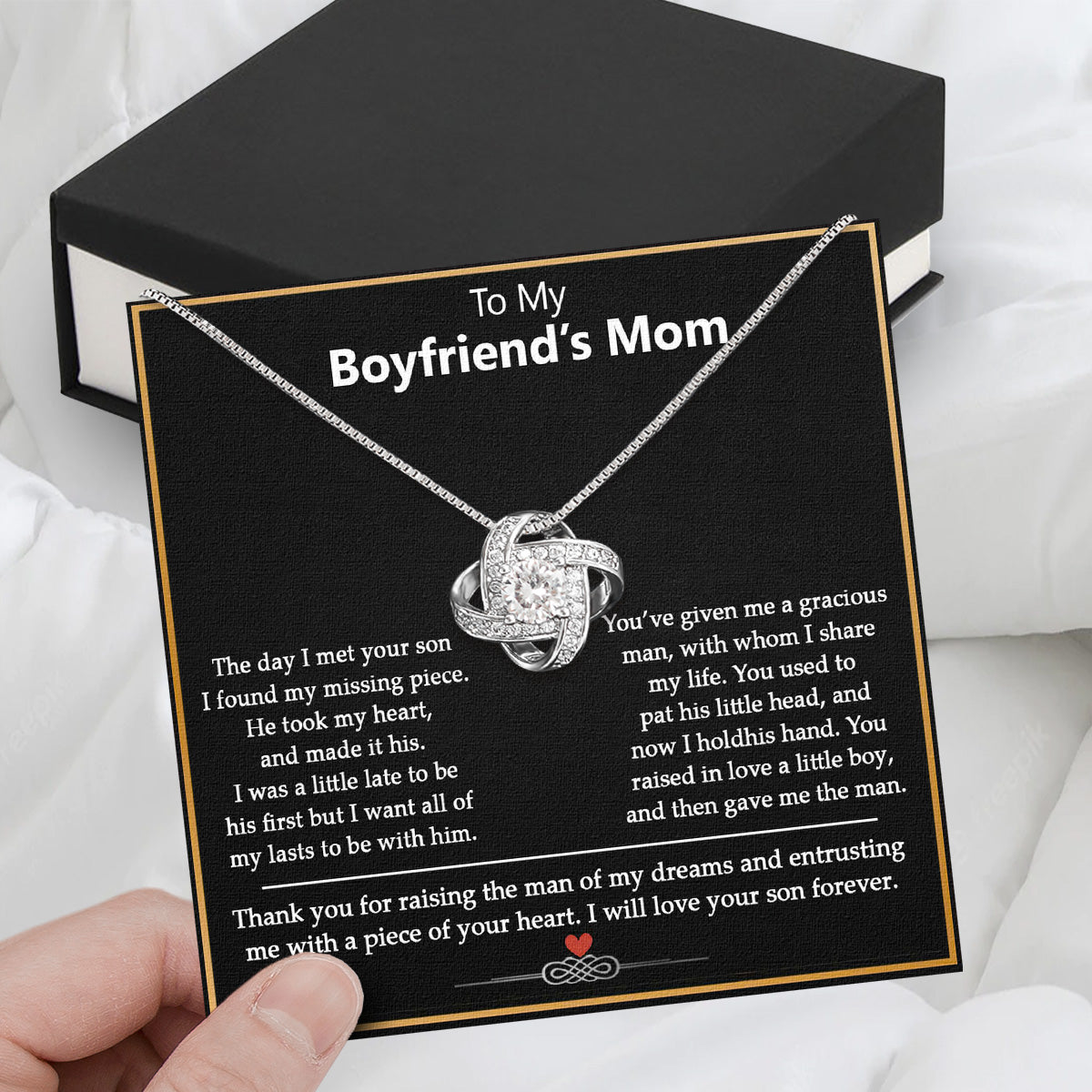 Boyfriend's Mom Necklace: A Heartfelt Gift for the Woman Who Raised Him