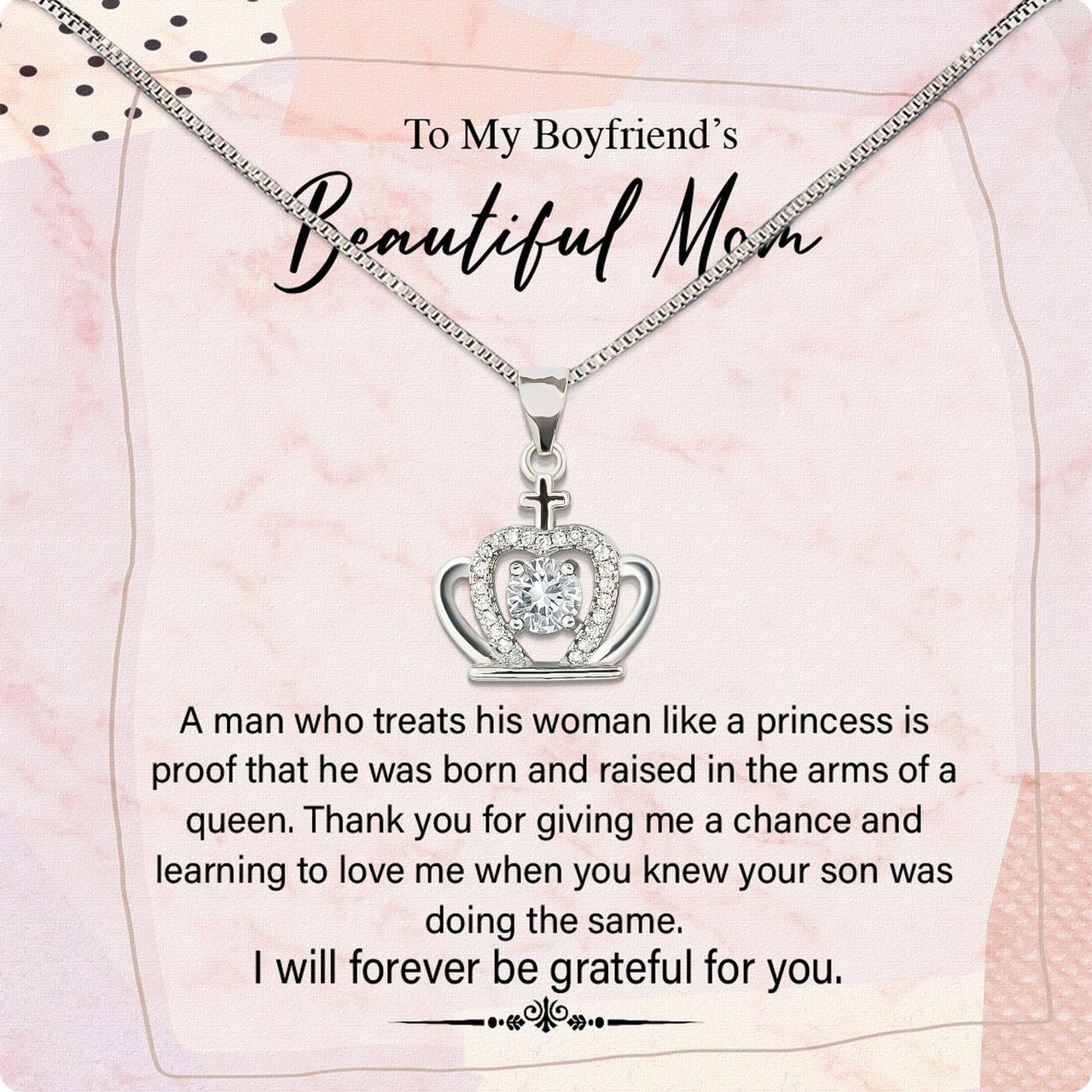 Boyfriend's Mom Necklace: A Heartfelt Gift for the Woman Who Raised Him